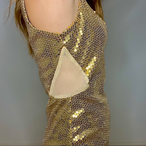 Gold Sequin Dress - Picture 4 of 7